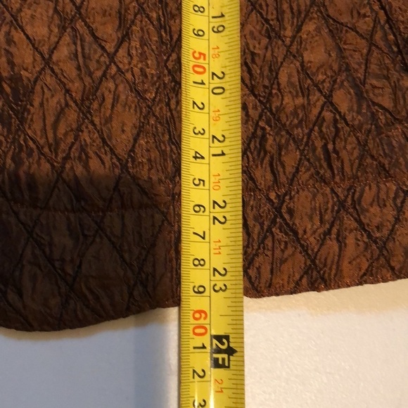 Coldwater Creek size large dark bronze quilted button down jacket - Picture 6 of 9